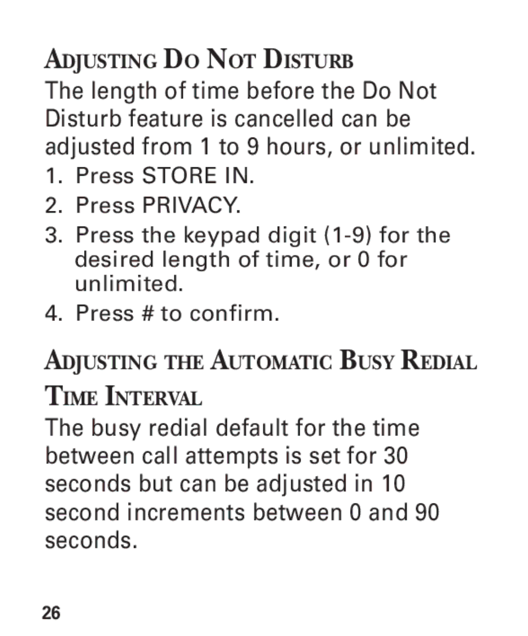 GE 2-9451 manual Adjusting do not Disturb 