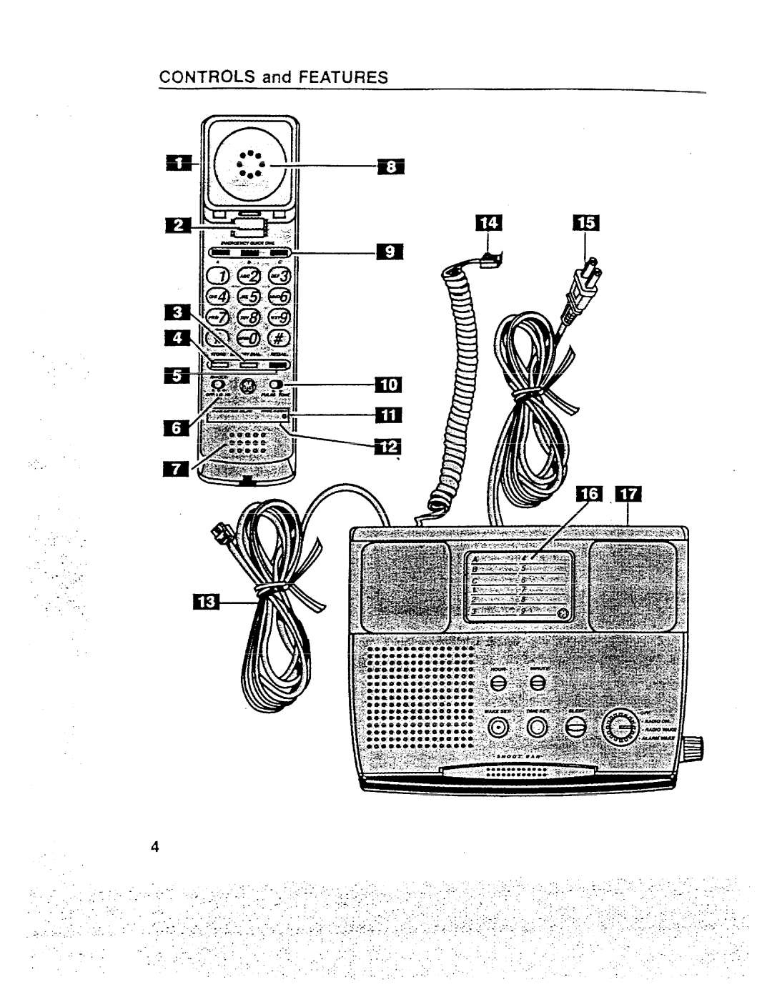 GE 2-9710, 2-971OA manual Controls and Features 