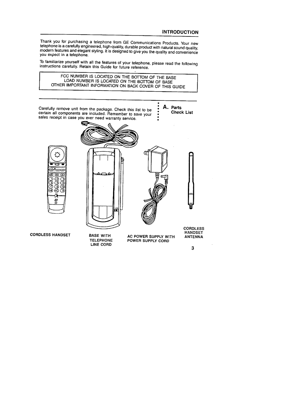 GE 2-9730 manual Introduction, Patis, Check List 