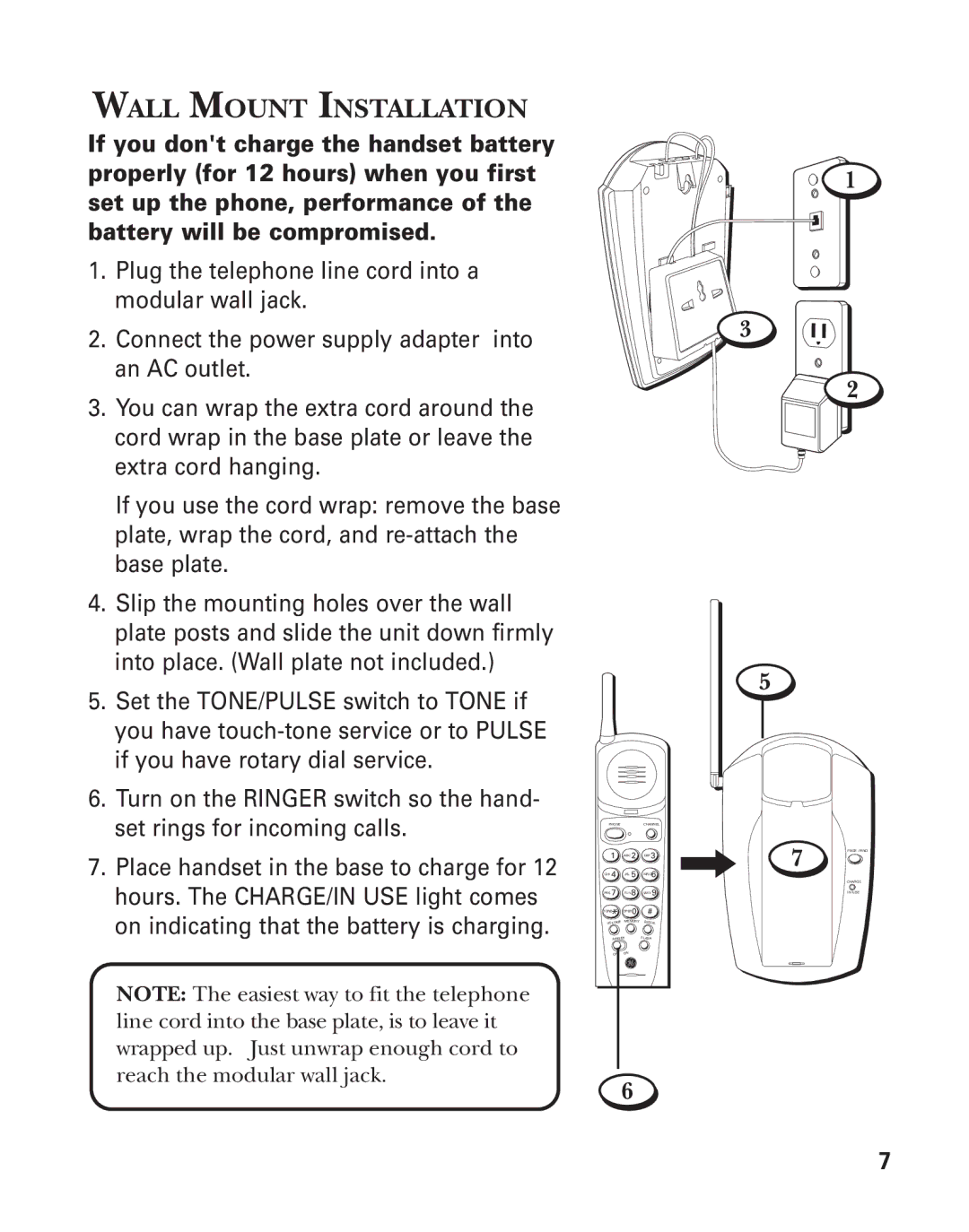 GE 2-9762, 2-9750, 2-9766, 2-9764, 2-9765, 2-9763 manual Wall Mount Installation 