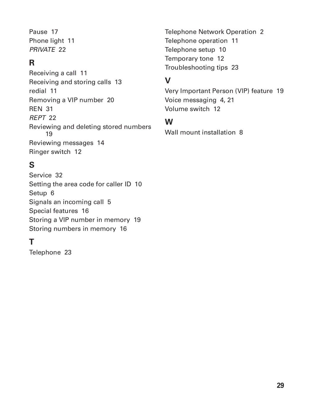 GE 2-9772 manual Private 