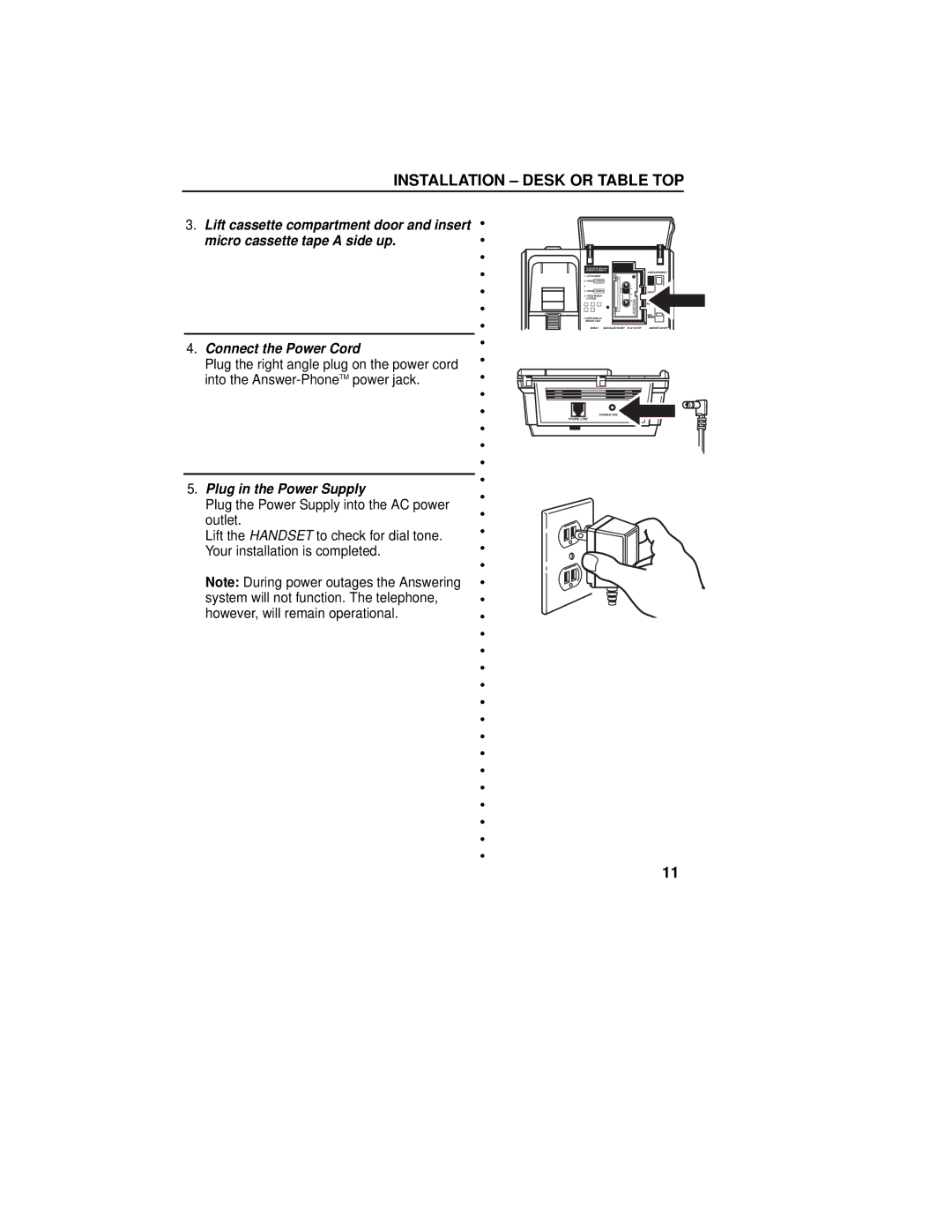 GE 2-9892 manual Plug in the Power Supply 