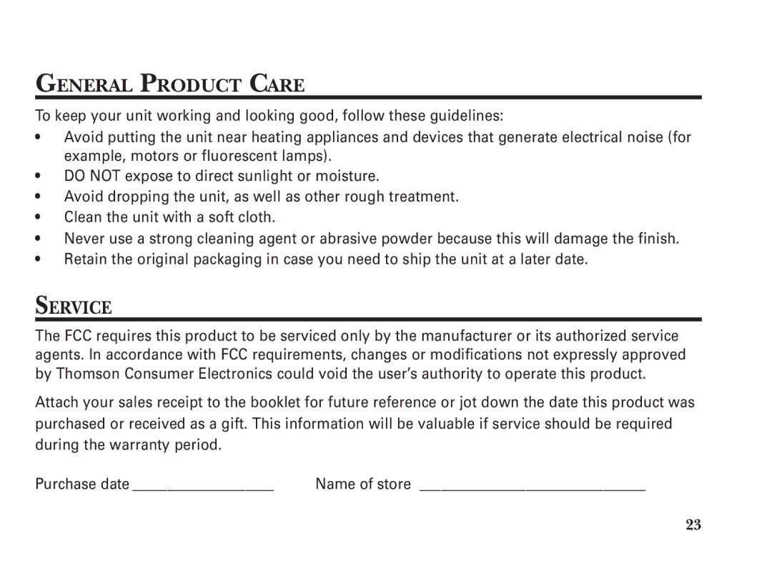 GE 15298530, 2-9991 manual General Product Care, Service 