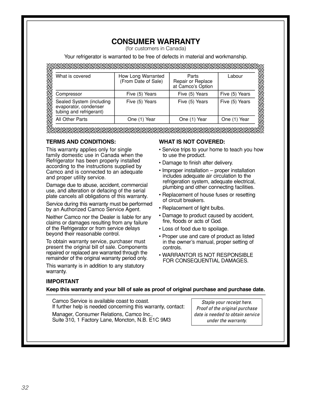 GE 200D26000P022 installation instructions Consumer Warranty 