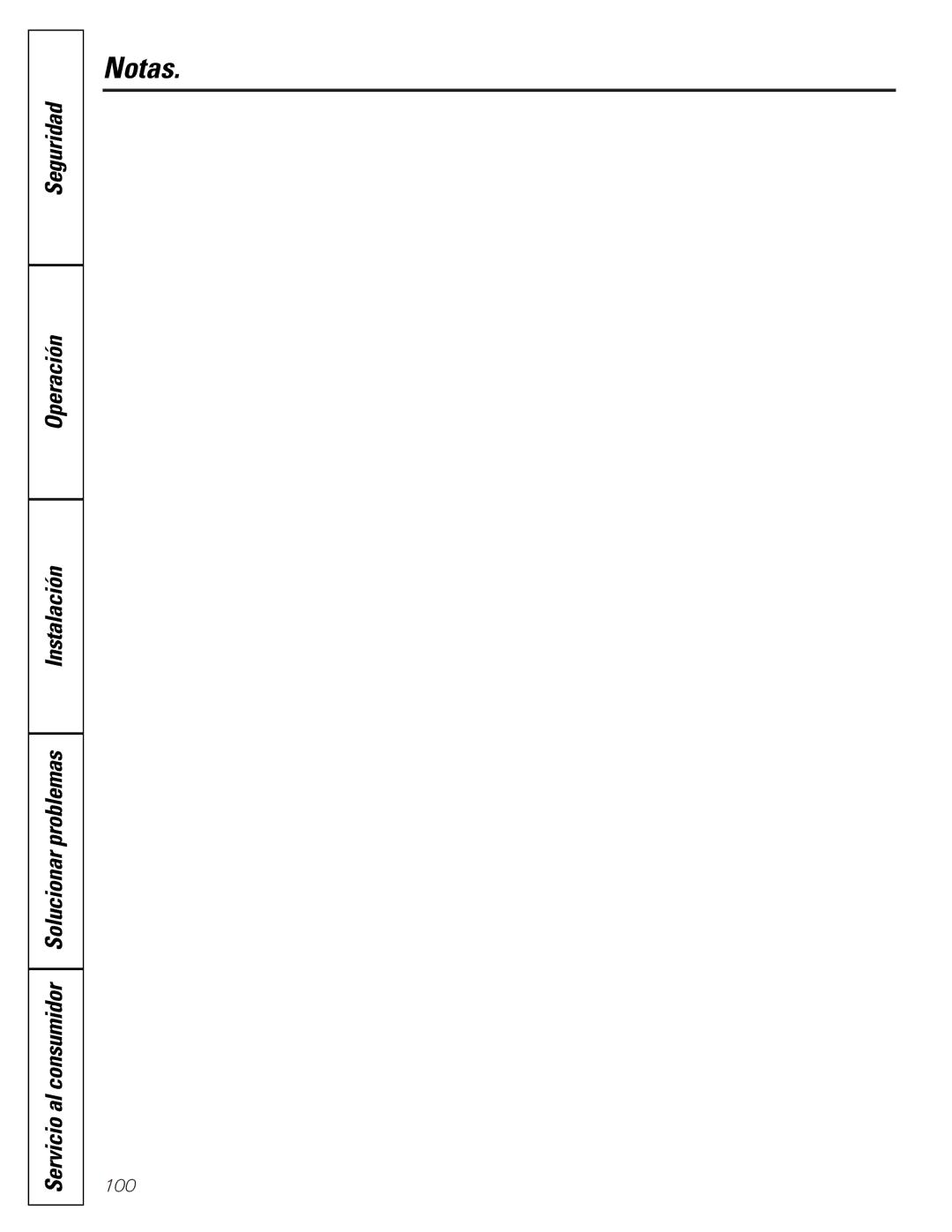 GE 200D2600P001, 21 installation instructions Notas 