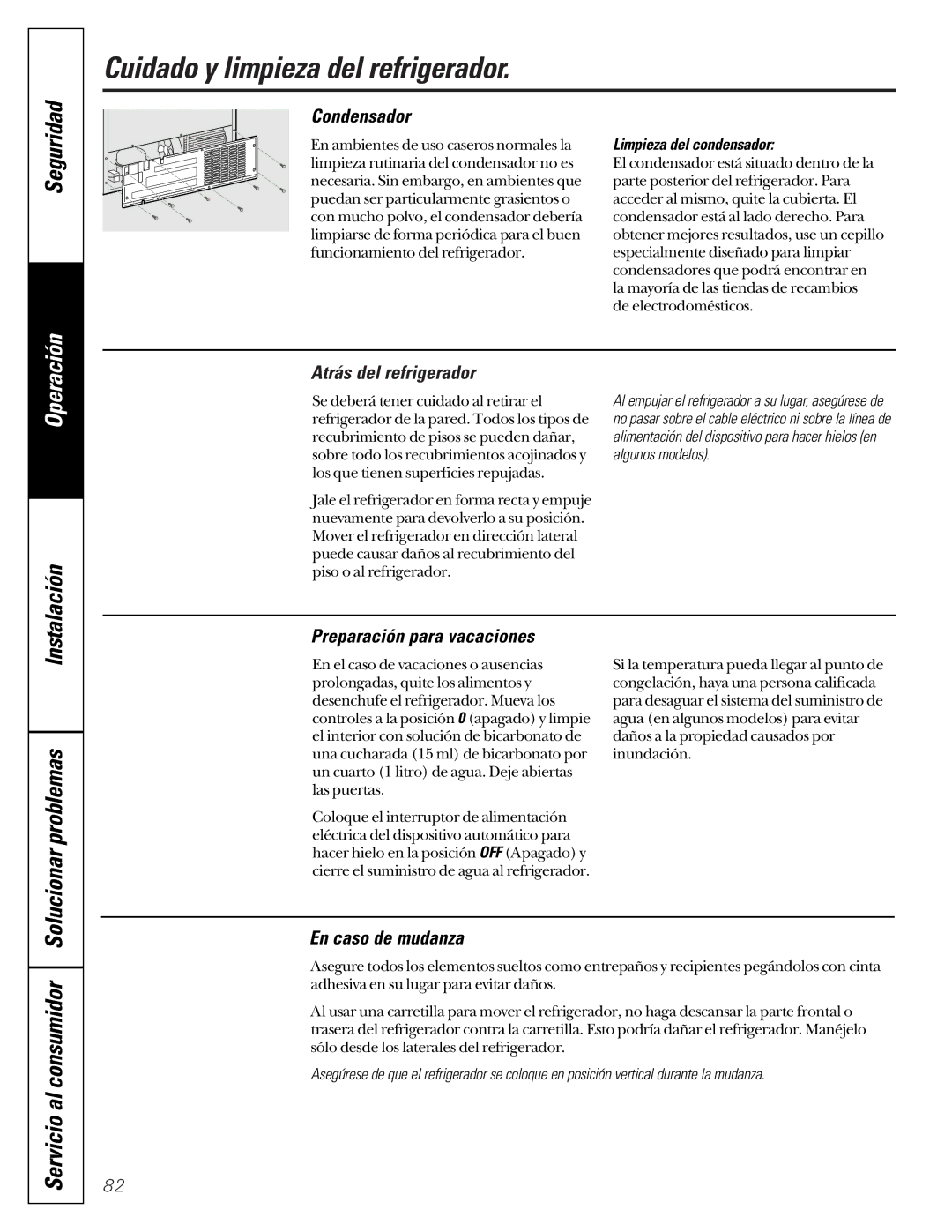 GE 200D2600P001, 21 installation instructions Servicio al consumidor, Seguridad 