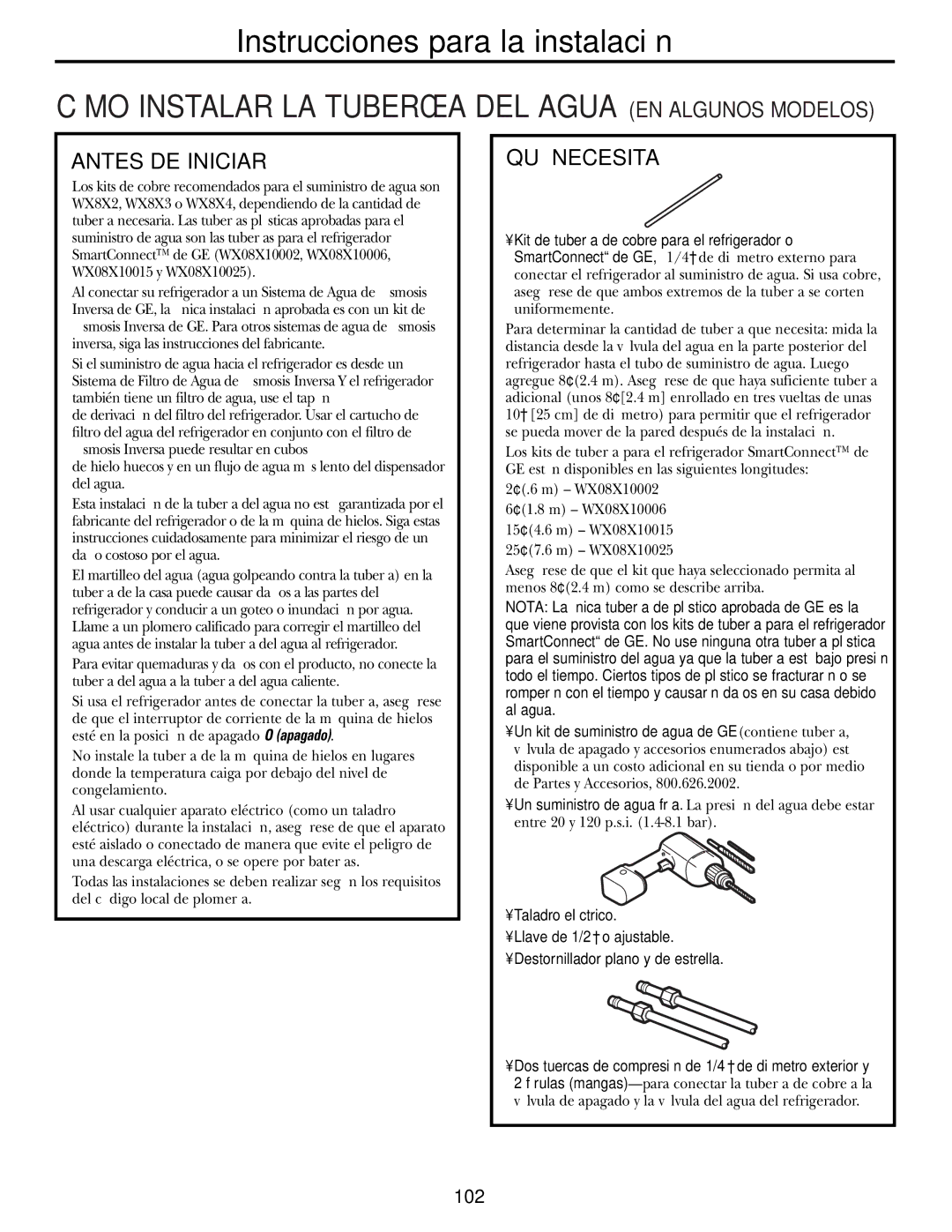 GE 200D2600P010 installation instructions Antes DE Iniciar, QUÉ Necesita 