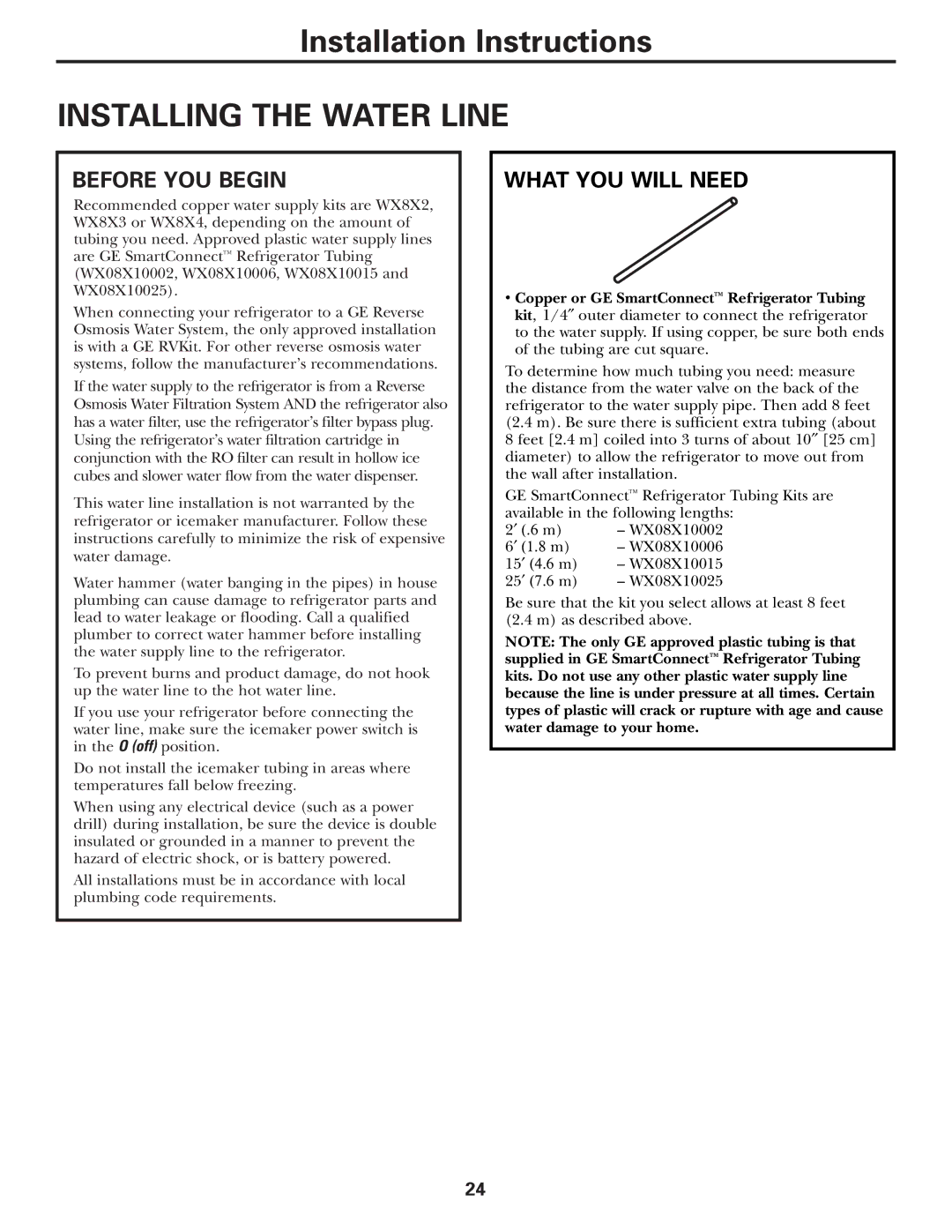 GE 200D2600P015 installation instructions Before YOU Begin, What YOU will Need 