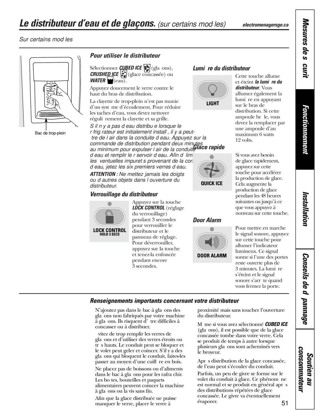 GE 200D2600P015 installation instructions Installation Conseils de, Dépannage 