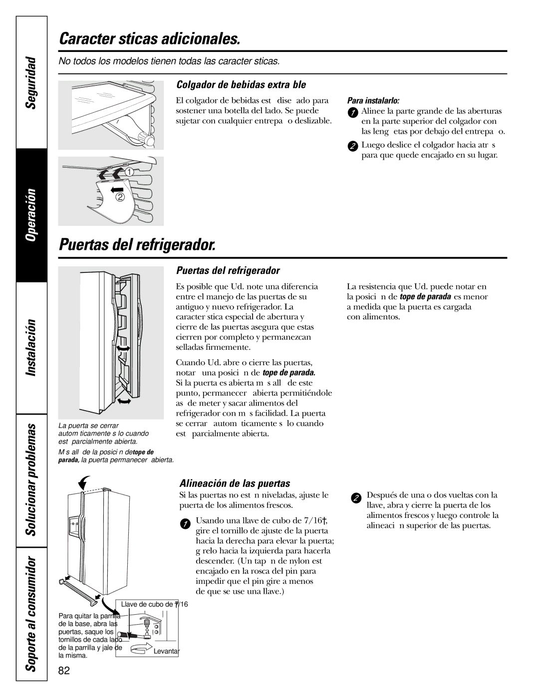 GE 200D2600P015 Características adicionales, Instalación Problemas, Soporte al consumidor Solucionar 