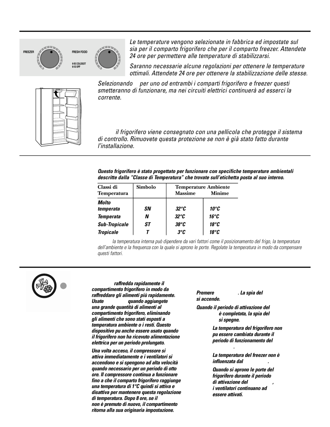 GE 200D2600P031 Regolazione delle temperature, Come funziona, Ritorna alla sua originaria impostazione, Modo di impiego 