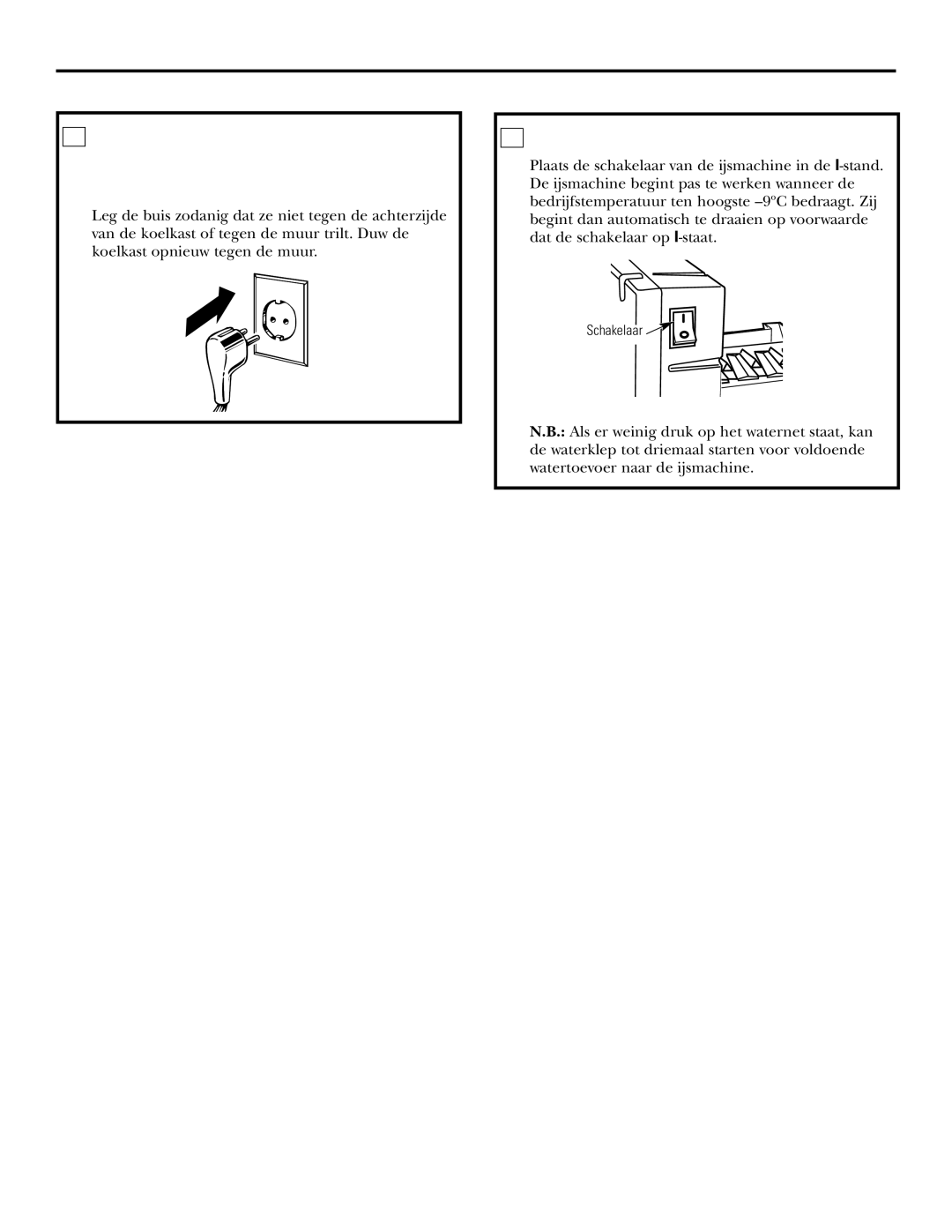 GE 200D2600P031 operating instructions Ijsmachine Starten 