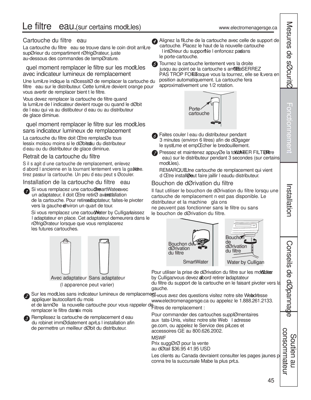 GE 200D8074P044 installation instructions De sécurité, Installation Conseils de dépannage 