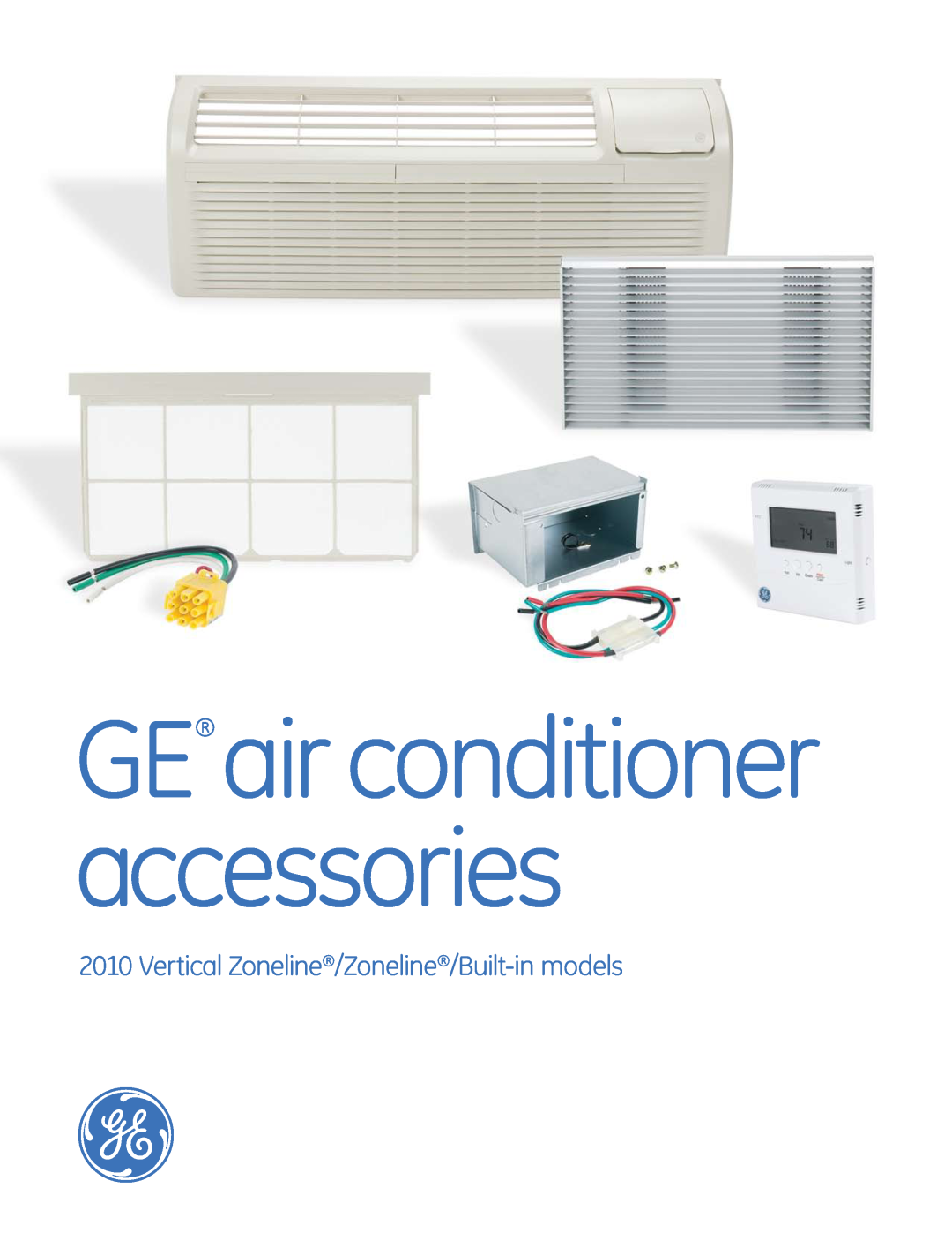 GE 2010 manual Vertical Zoneline/Zoneline/Built-inmodels, GE air conditioner accessories 