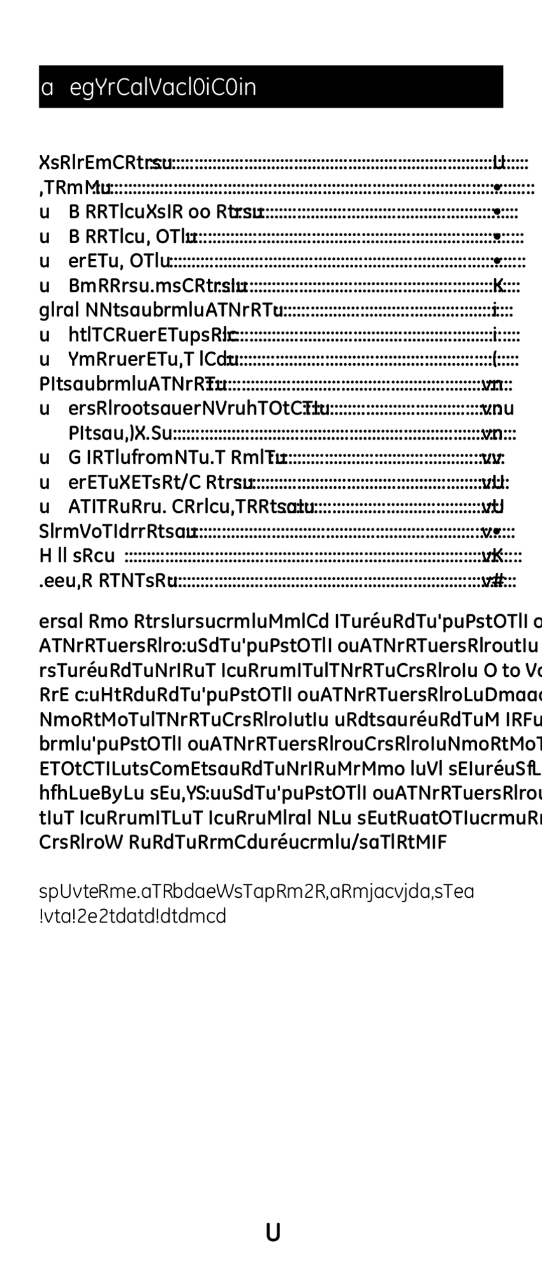 GE 20621 instruction manual Table of Contents 