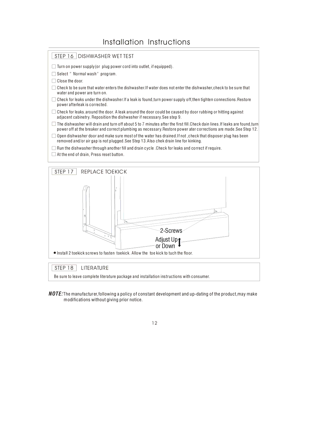 GE 206C1559P148 installation instructions Installation Instructions 