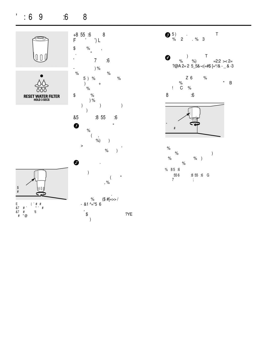 GE 21, 23, 25, 27, 29 installation instructions ‡Ûèáá· Ê›Ïùúô˘ Óâúô‡, ‡Ó‰Âûìô˜ ·Ú¿Î·Ì„Ë˜ Ê›Ïùúô˘ 