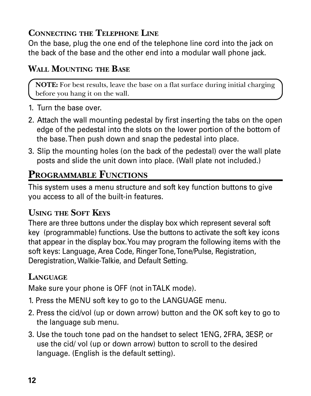 GE 21006 manual Programmable Functions 