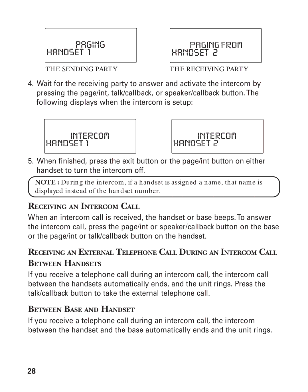 GE 21015 manual Paging, Intercom 