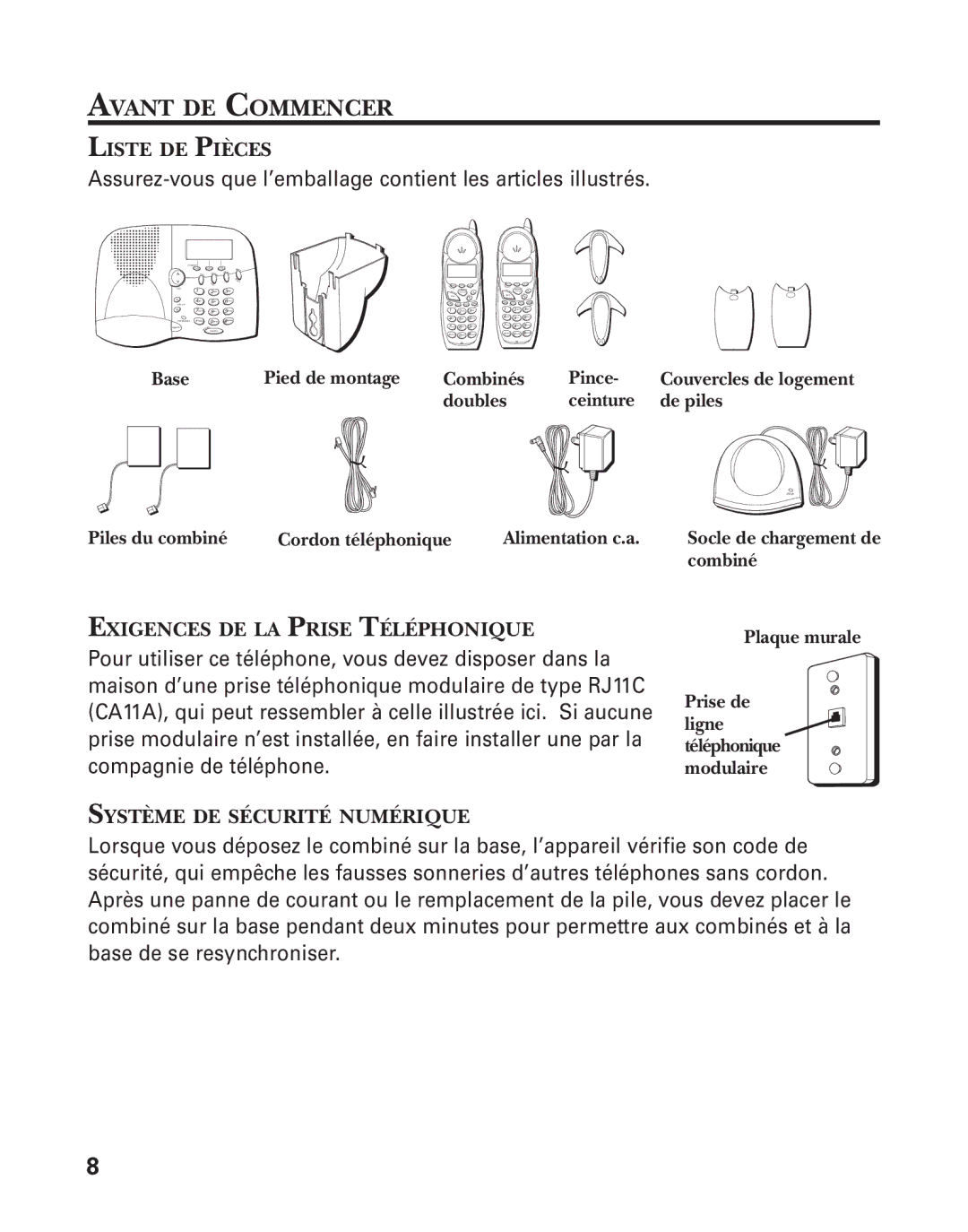 GE 21015 manual Avant DE Commencer 