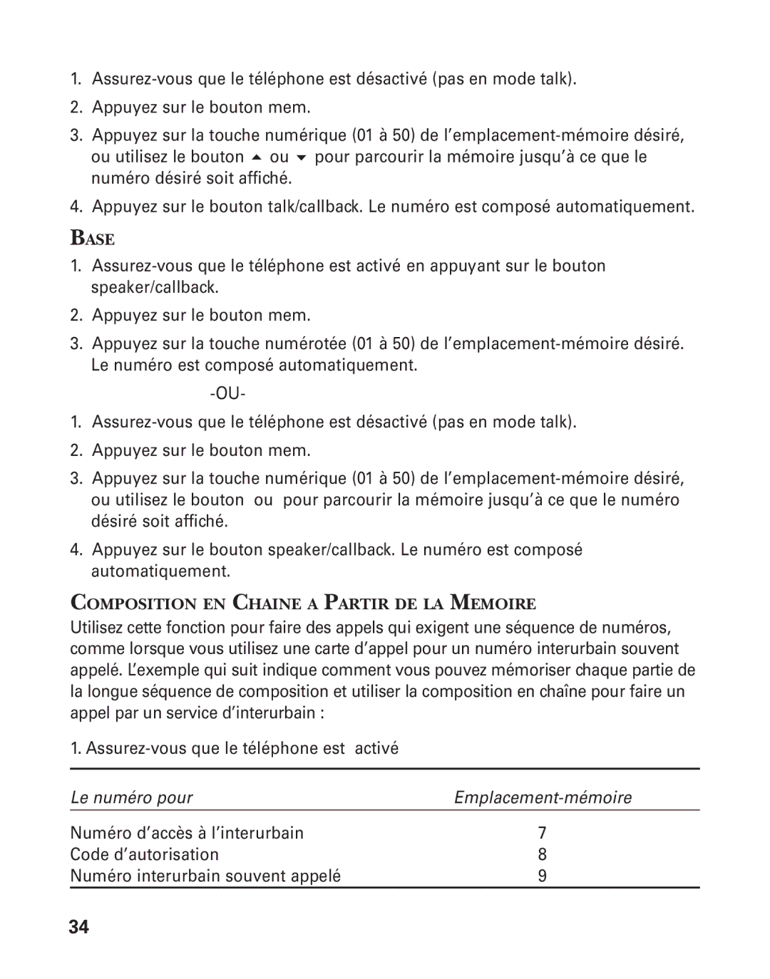 GE 21015 manual Le numéro pour 