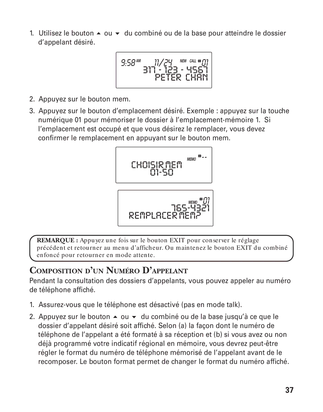 GE 21015 manual Peter Chan, Remplacermem? 