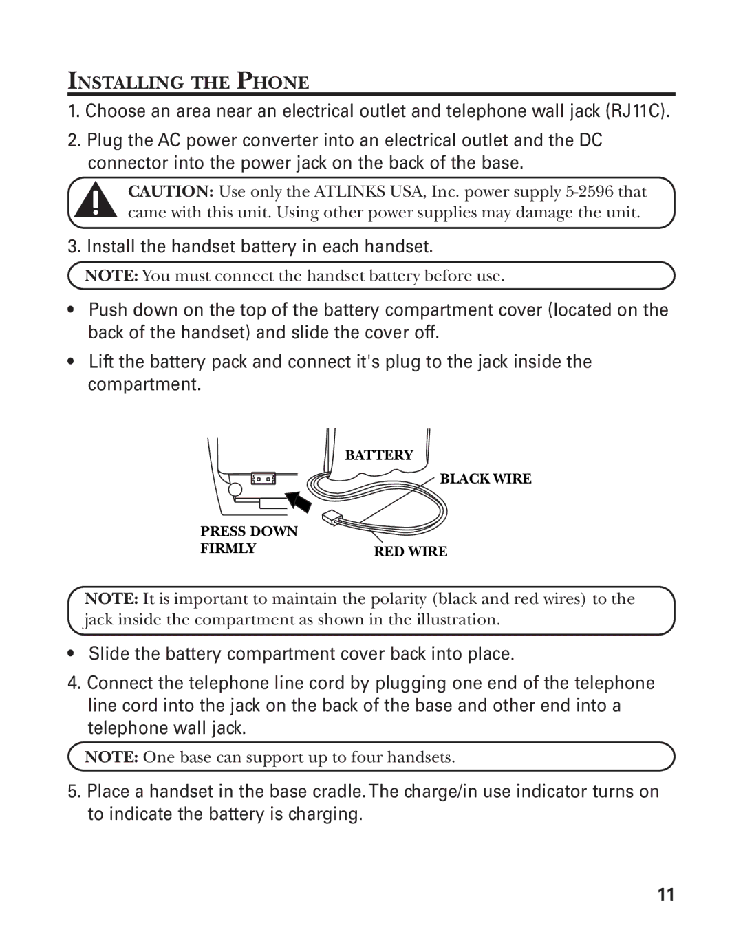 GE 21025/26 manual Installing the Phone 