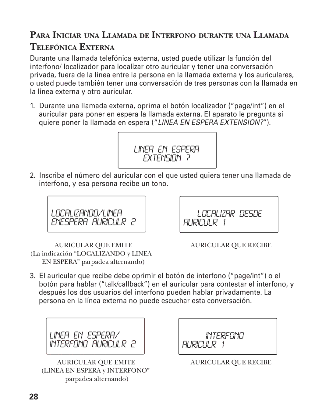 GE 21025/26 manual Localizando/Linea 