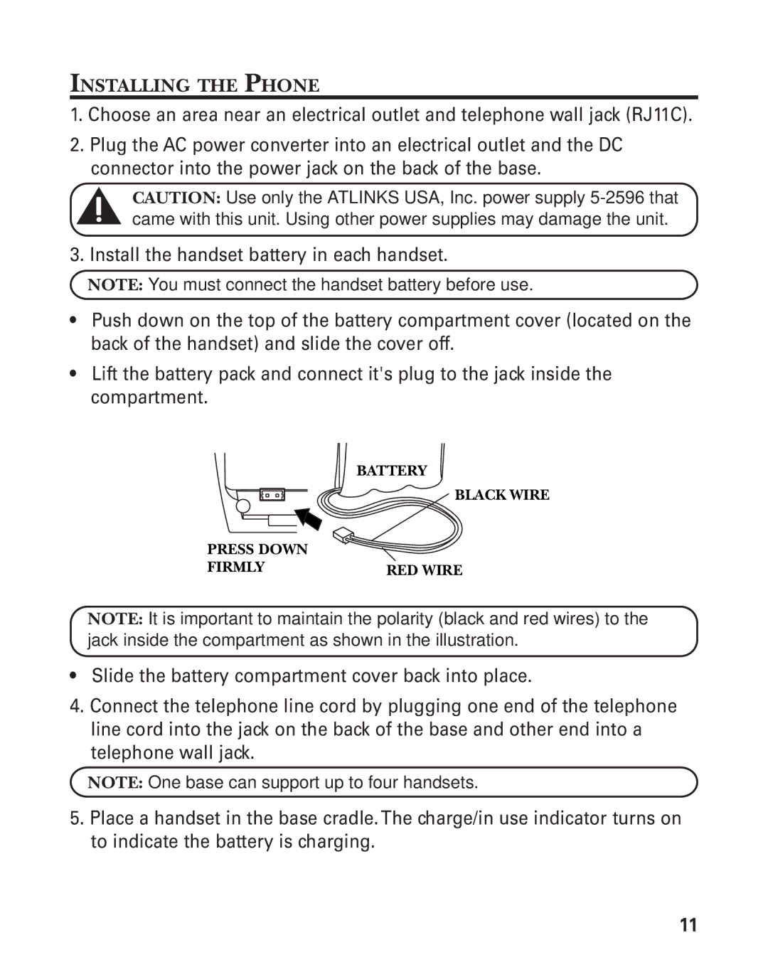 GE 21026 manual Installing the Phone 