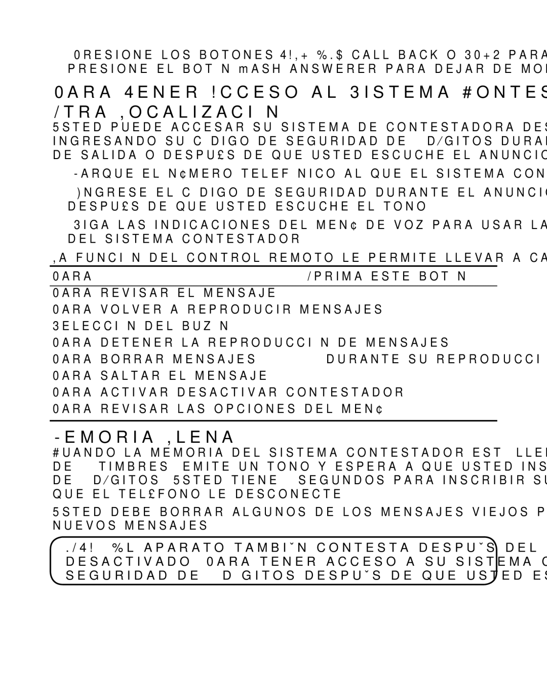 GE 21029 manual Para detener la reproducción de mensajes 