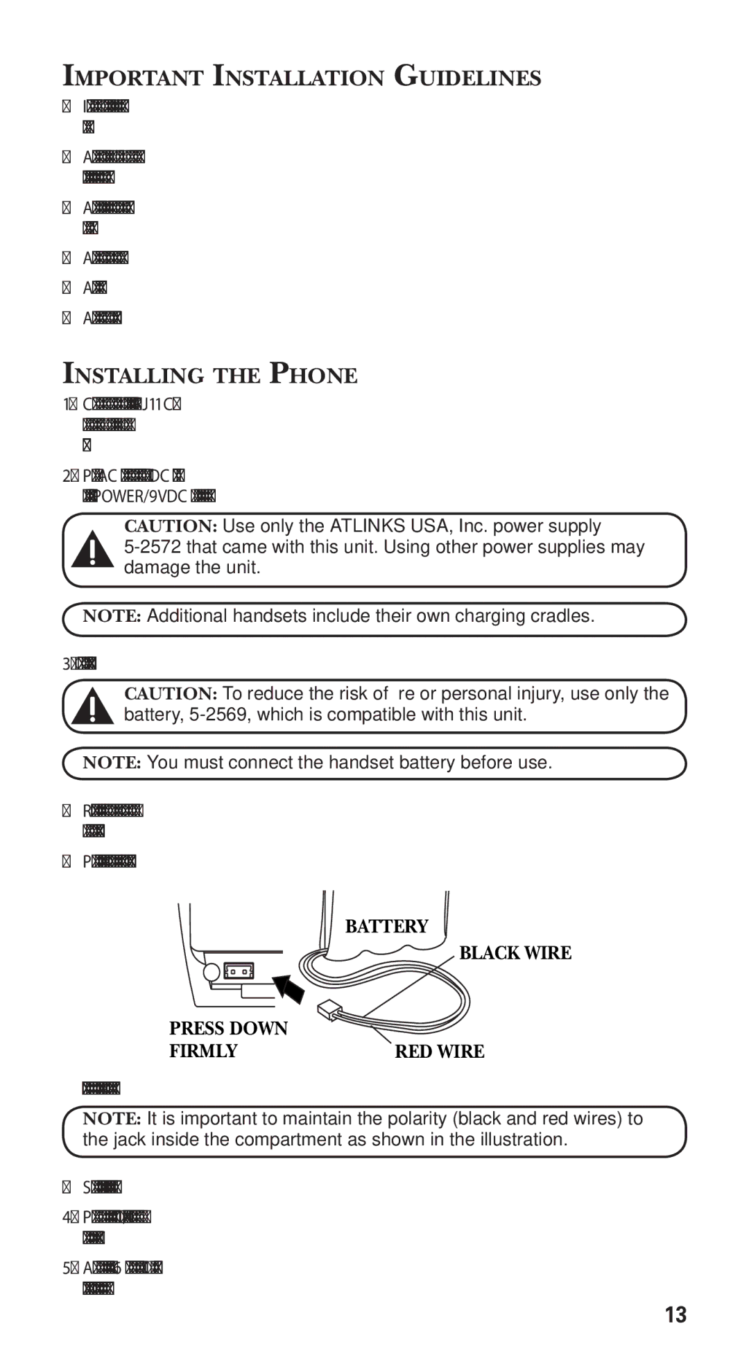 GE 21115 manual Important Installation Guidelines, Installing the Phone 