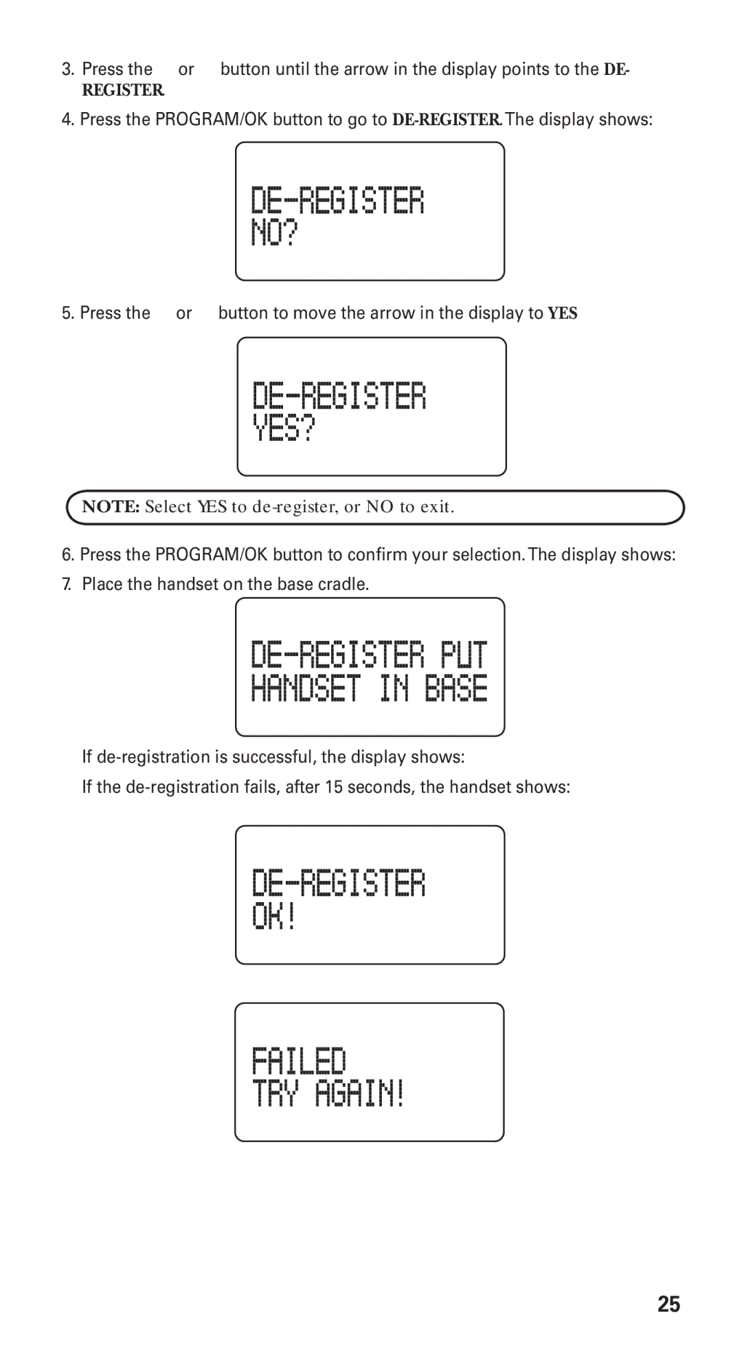 GE 21115 manual Register 