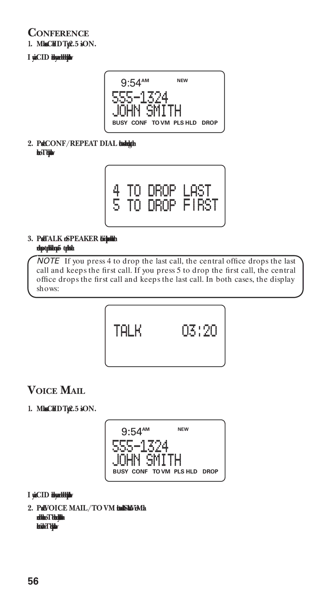 GE 21115 manual Conference, Voice Mail 