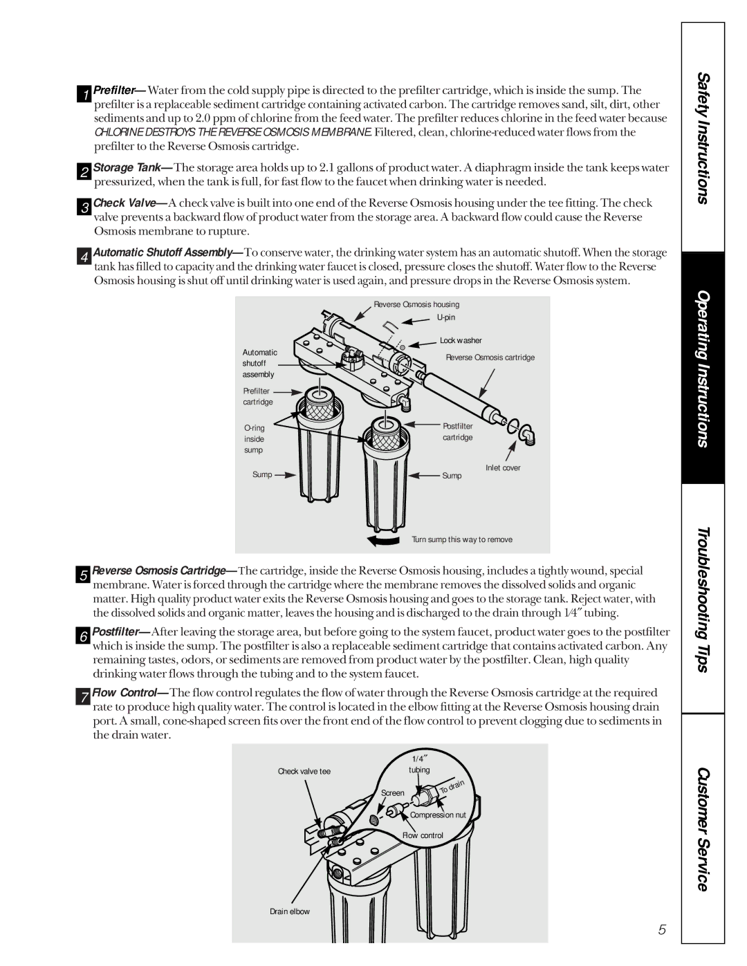 GE 215c1002p004-4 owner manual Operating Instructions 