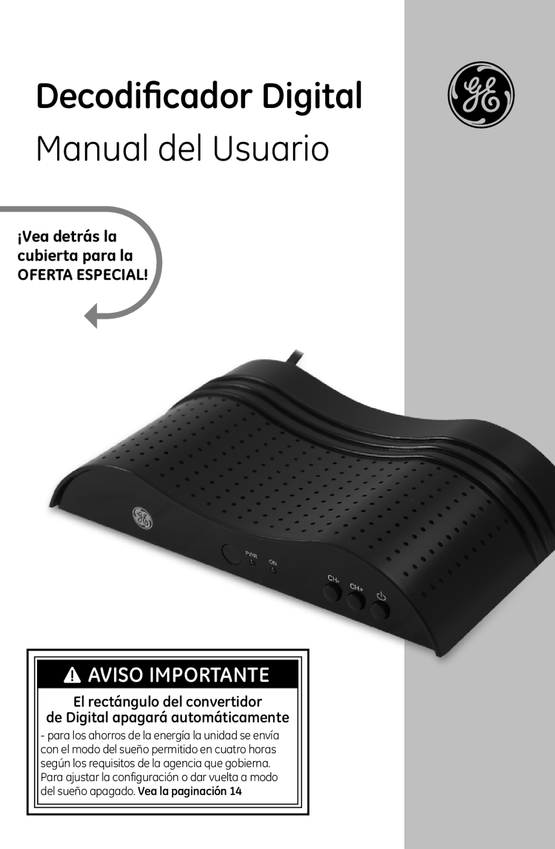 GE 22730 user manual ¡Vea detrás la cubierta para la, Oferta Especial 