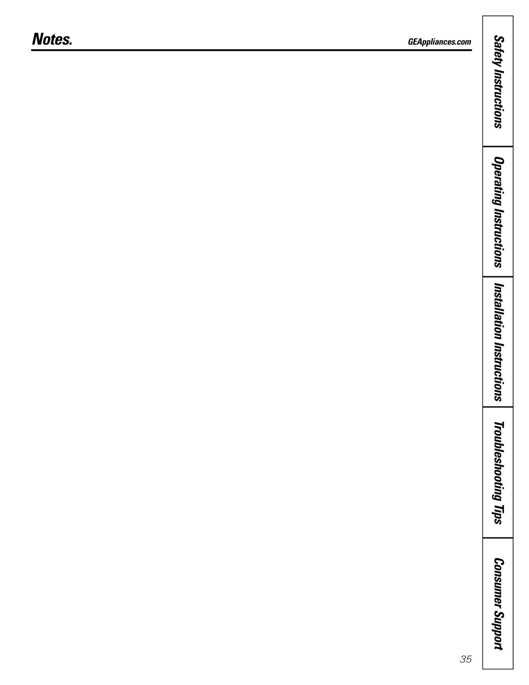 GE 23, 25 operating instructions GEAppliances.com 