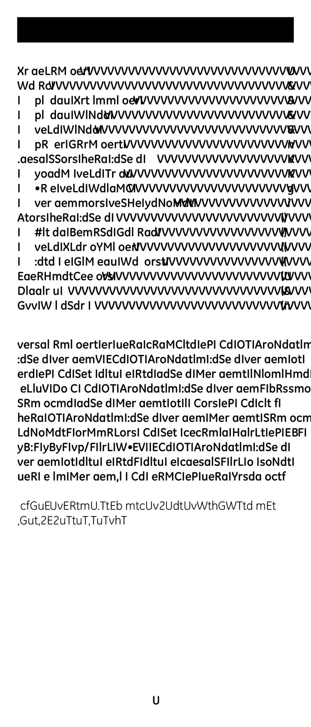 GE 24922 instruction manual Table of Contents 