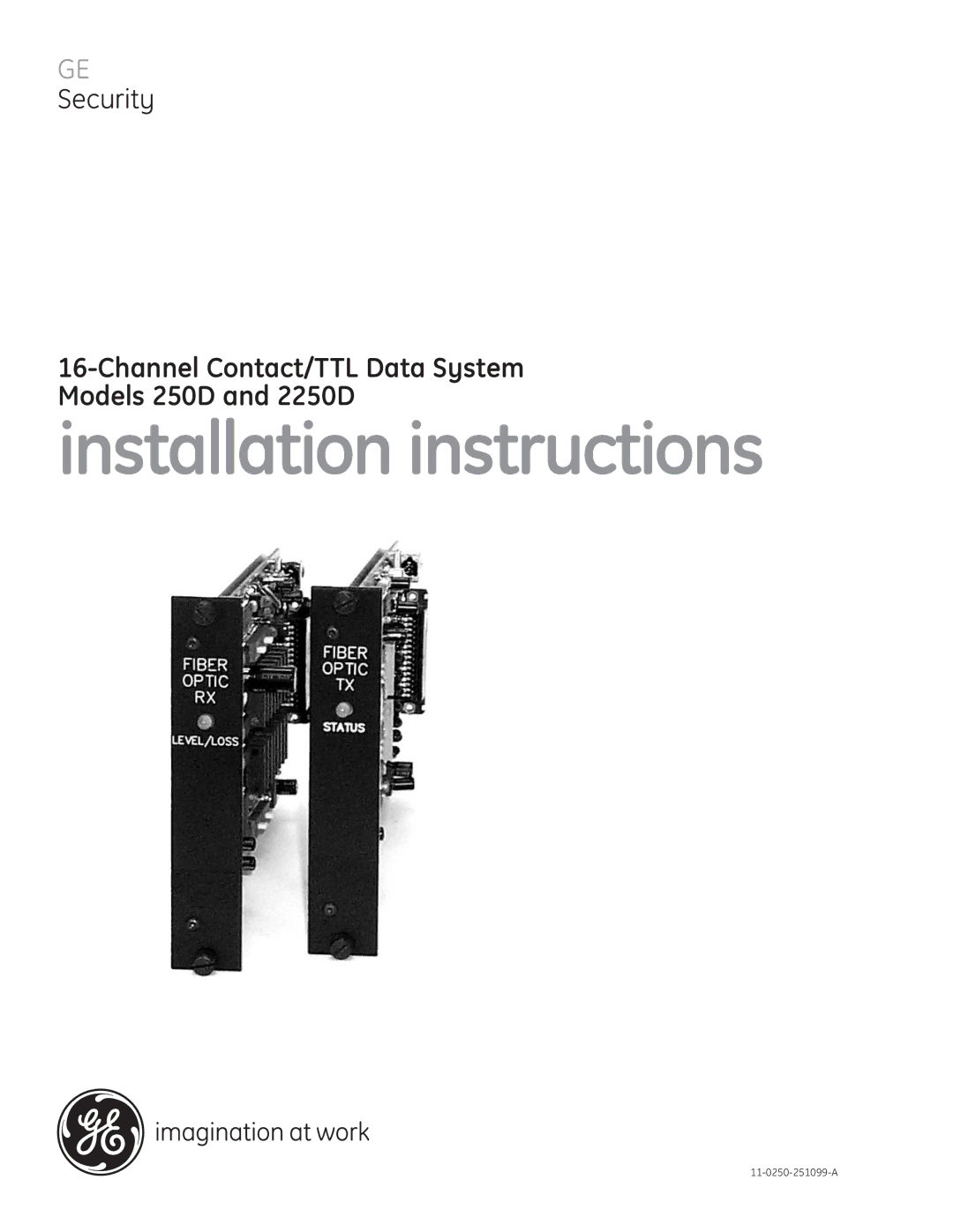 GE 2250D installation instructions Installation instructions 