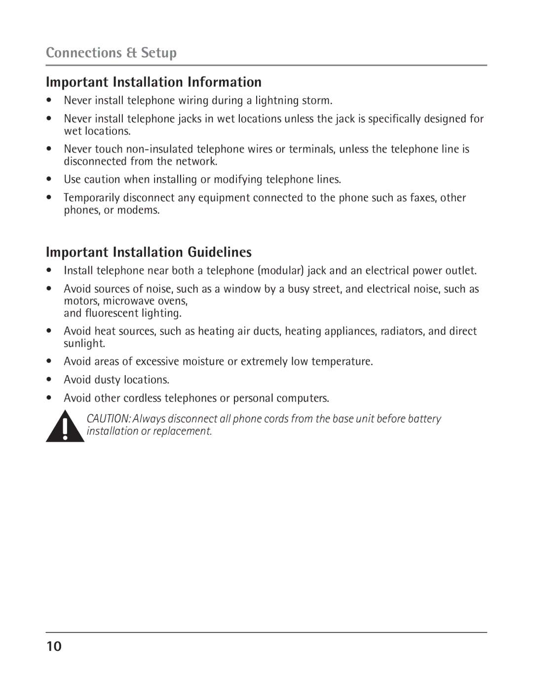 GE 25424, 25423 manual Important Installation Information, Important Installation Guidelines 