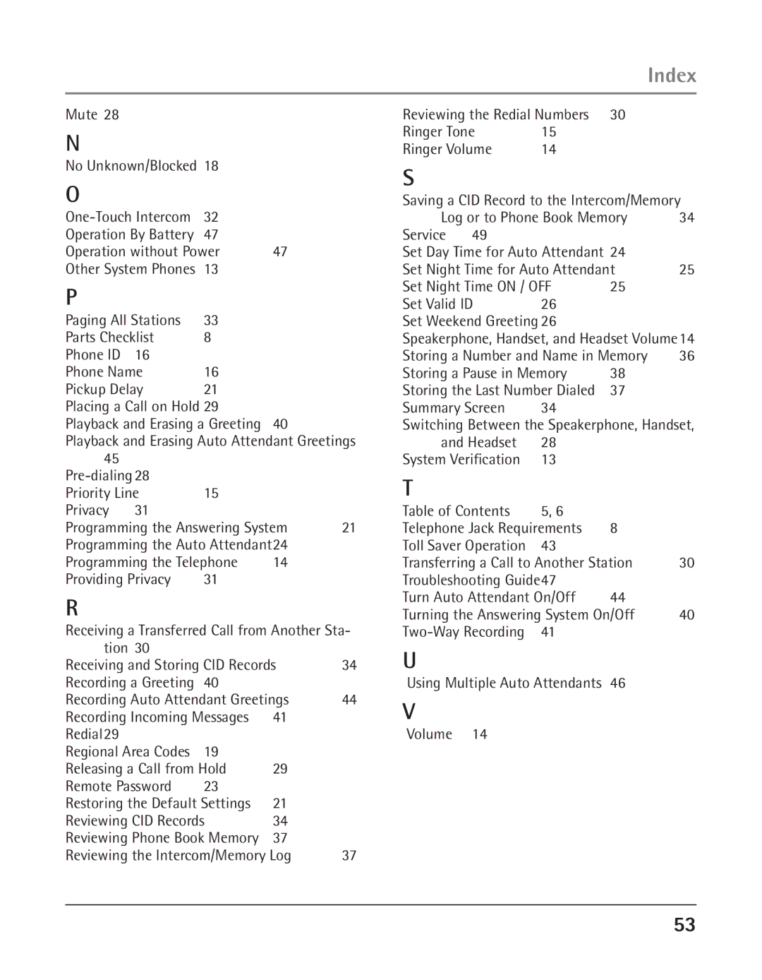 GE 25425 manual Mute 