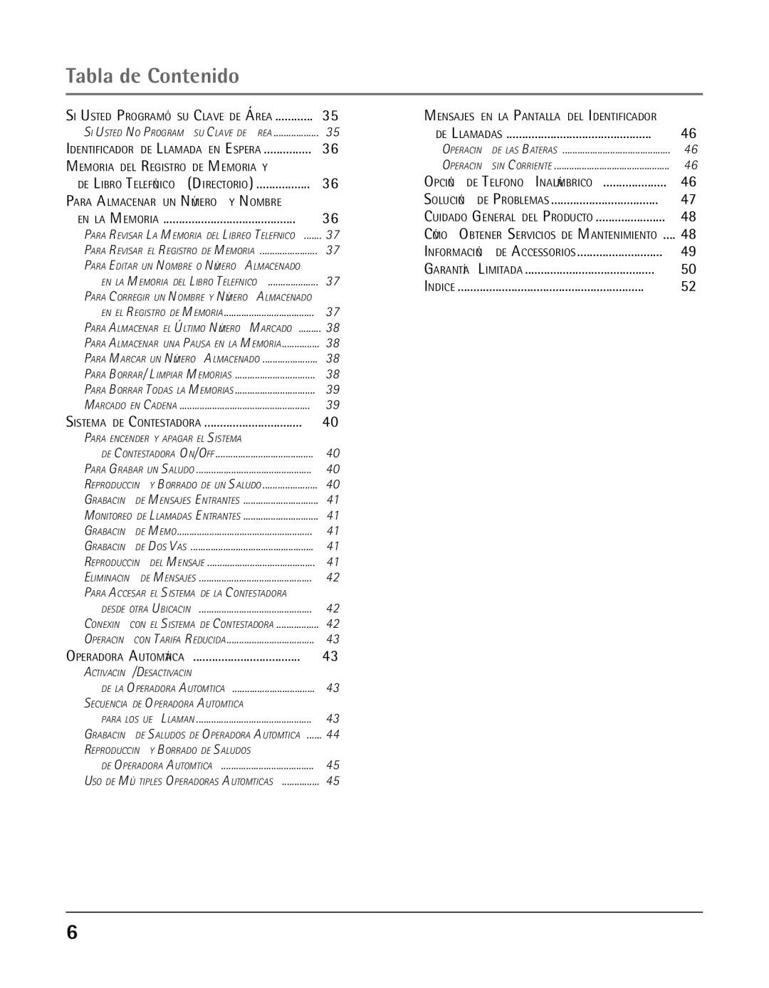 GE 25425 manual Cuidado General del Producto 