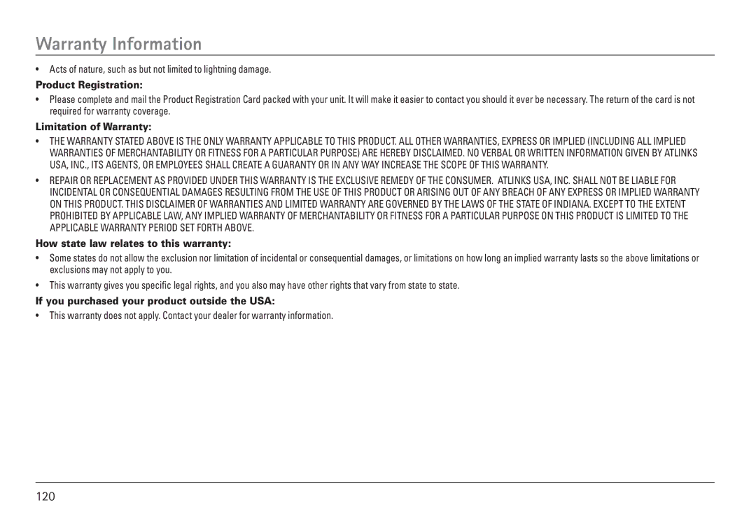 GE 25450 manual 120 