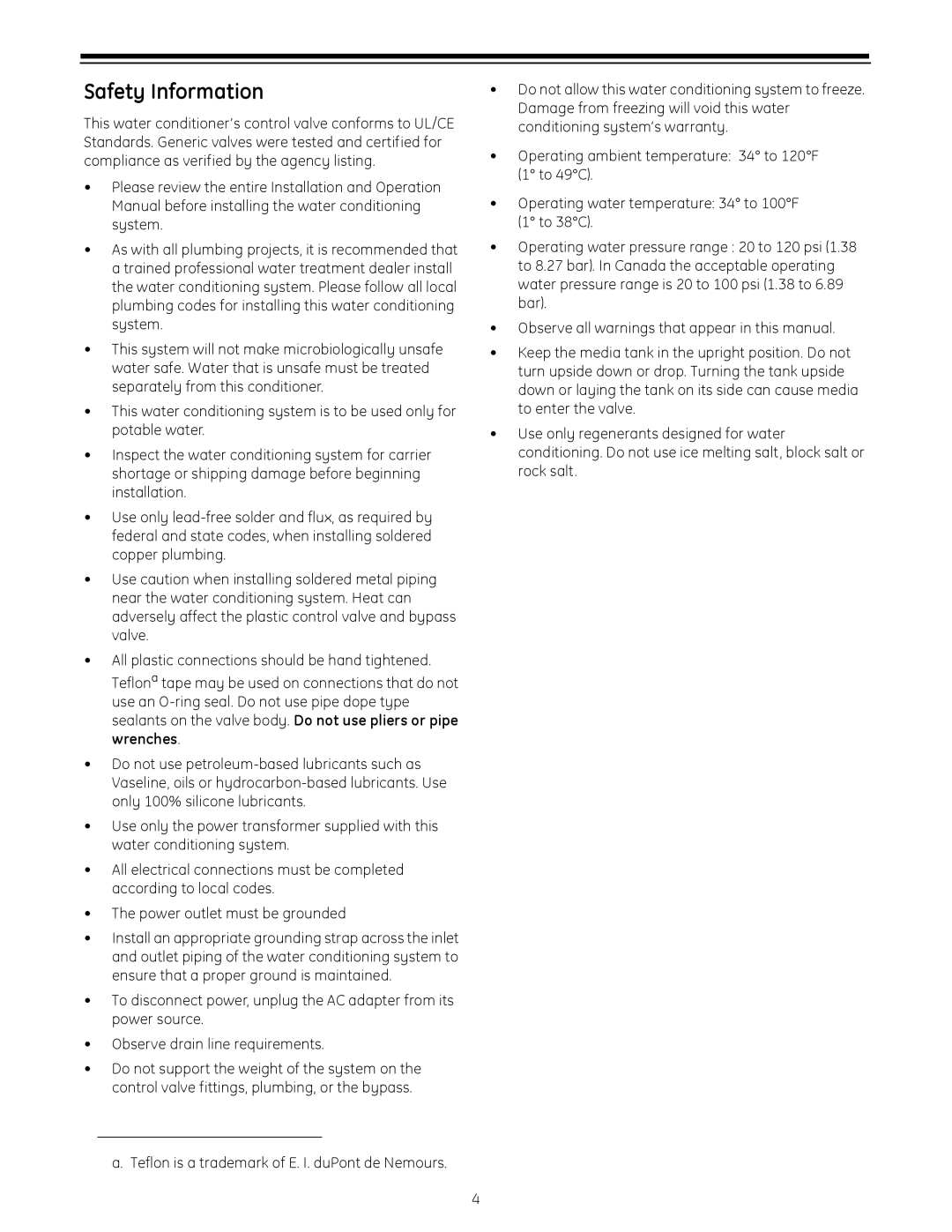 GE 255 operation manual Safety Information 