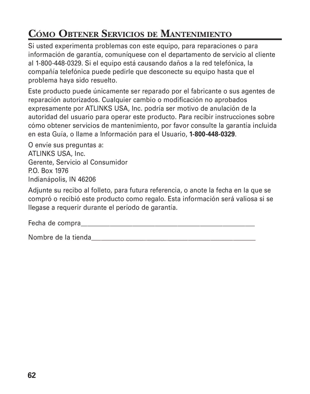 GE 25826, 25825 manual Cómo Obtener Servicios DE Mantenimiento 