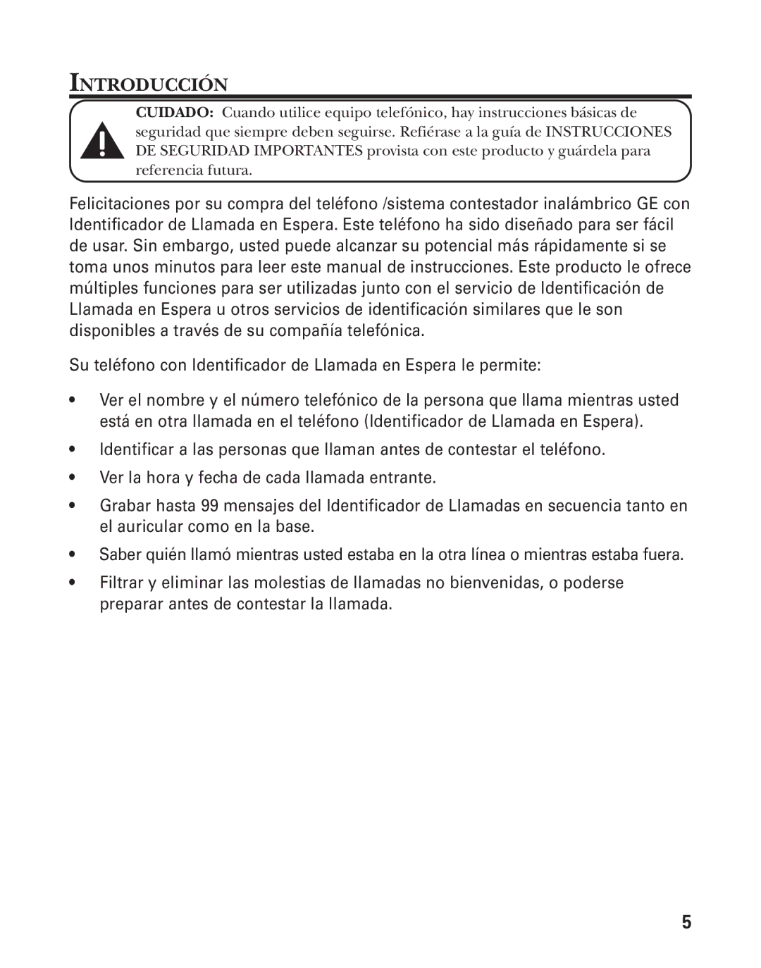 GE 25826GC, 25826GE, 55903980 manual Introducción 