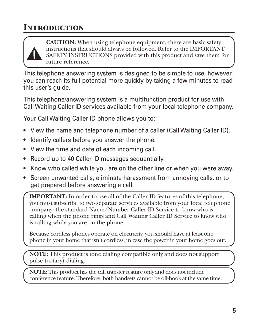 GE 25860 manual Introduction 