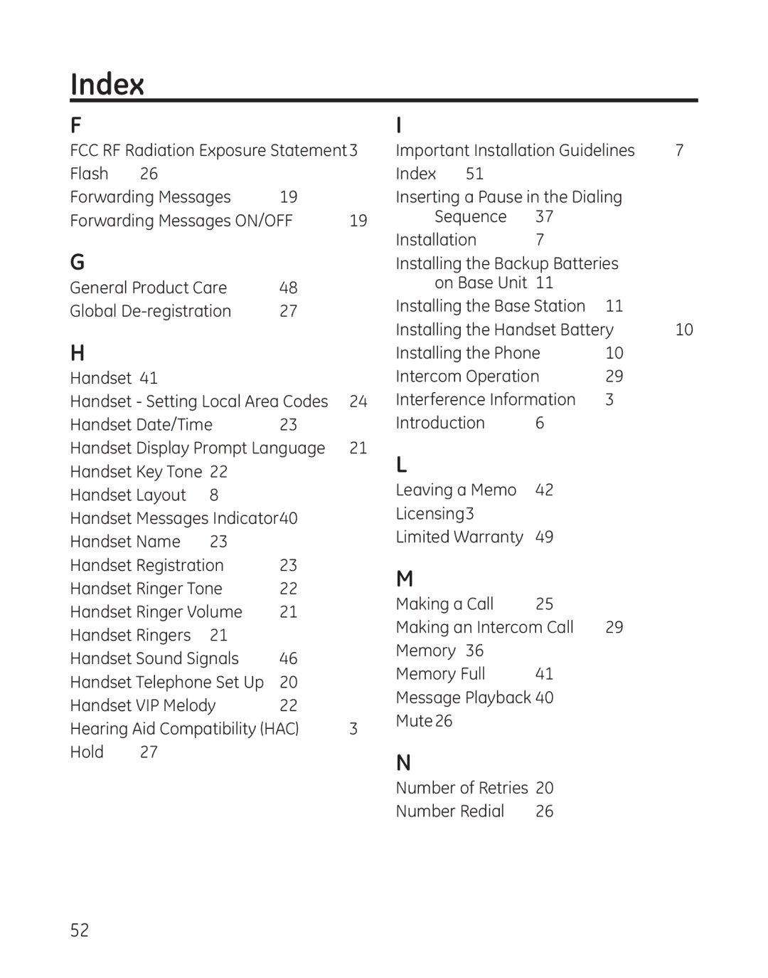 GE 25865 manual Global De-registration 