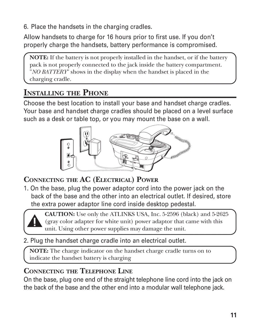 GE 00004228, 25880 manual Installing the Phone 