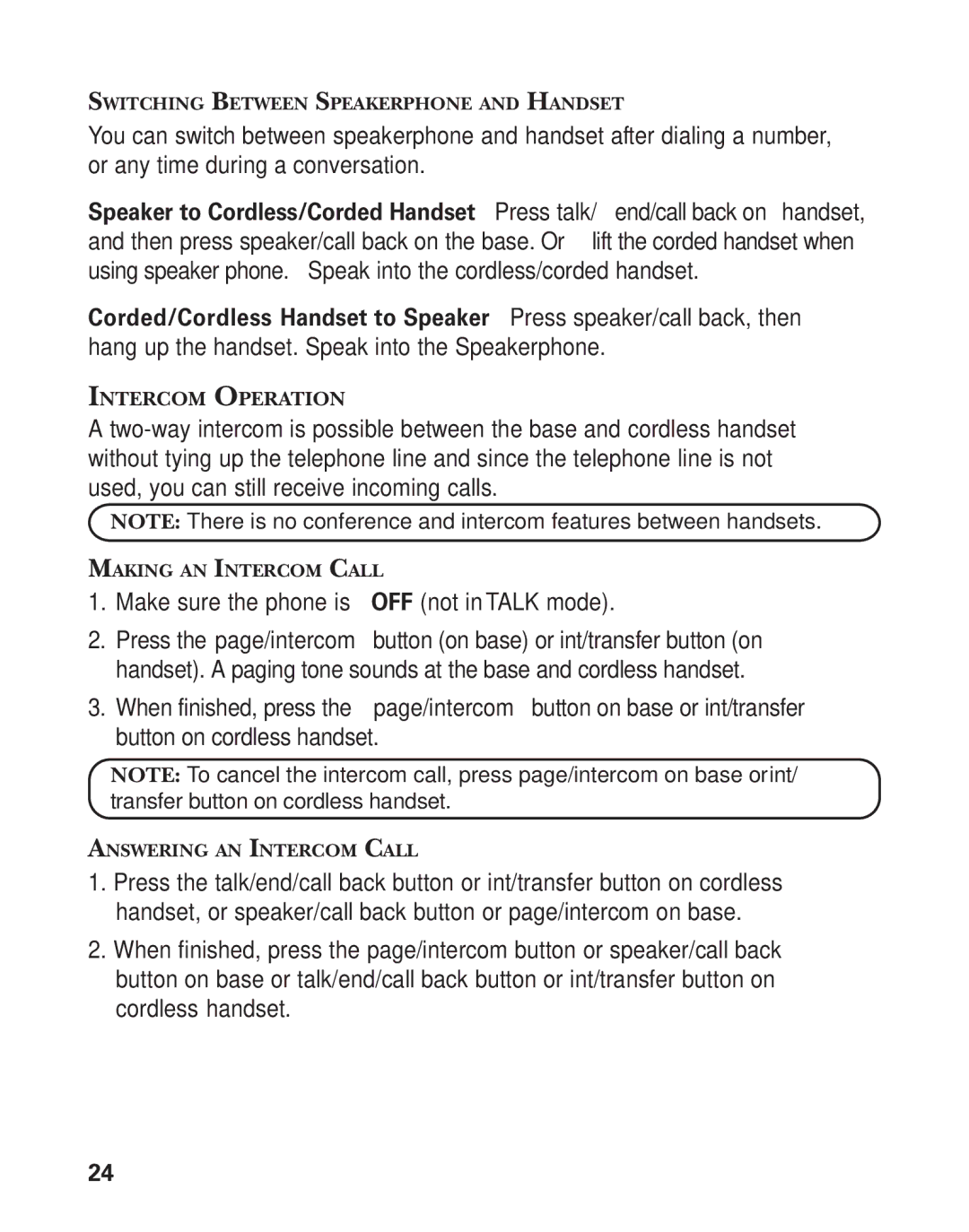 GE 25880, 00004228 manual Make sure the phone is OFF not in Talk mode 