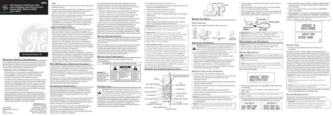 GE 25802 installation instructions Before YOU Begin, Equipment Approval Information, FCC RF Radiation Exposure Statement 